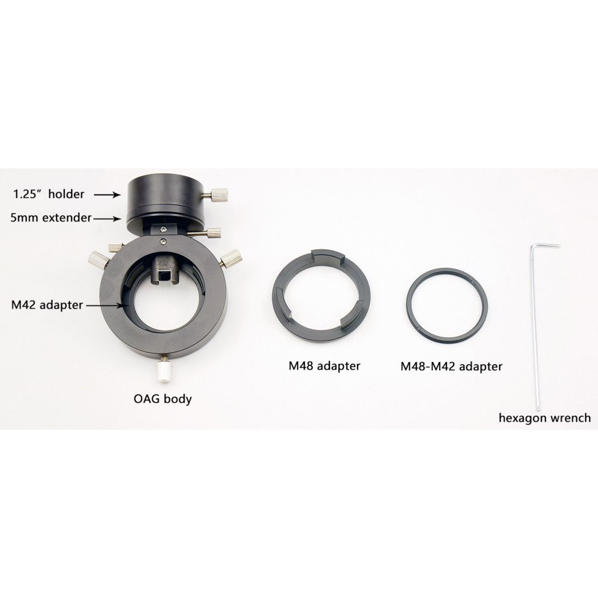 Omegon Off-Axis Guider Advanced T2 - Diviseur Optique Compact Pour Astrophotographie