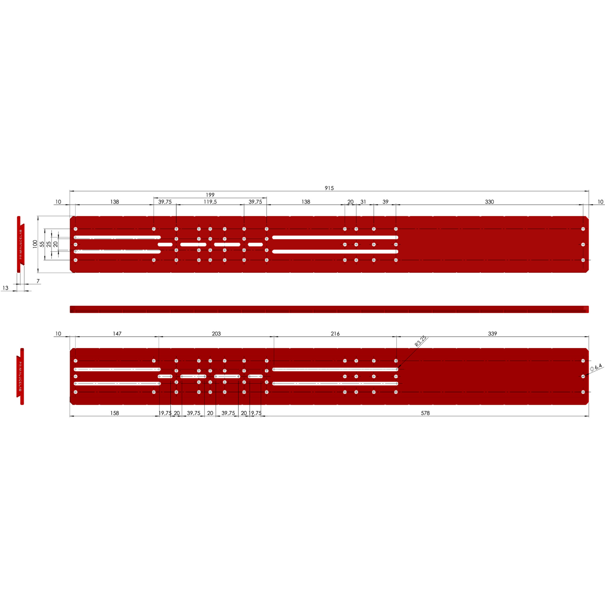 PrimaLuceLab Rail prismatique PLUS style Losmandy 915 mm