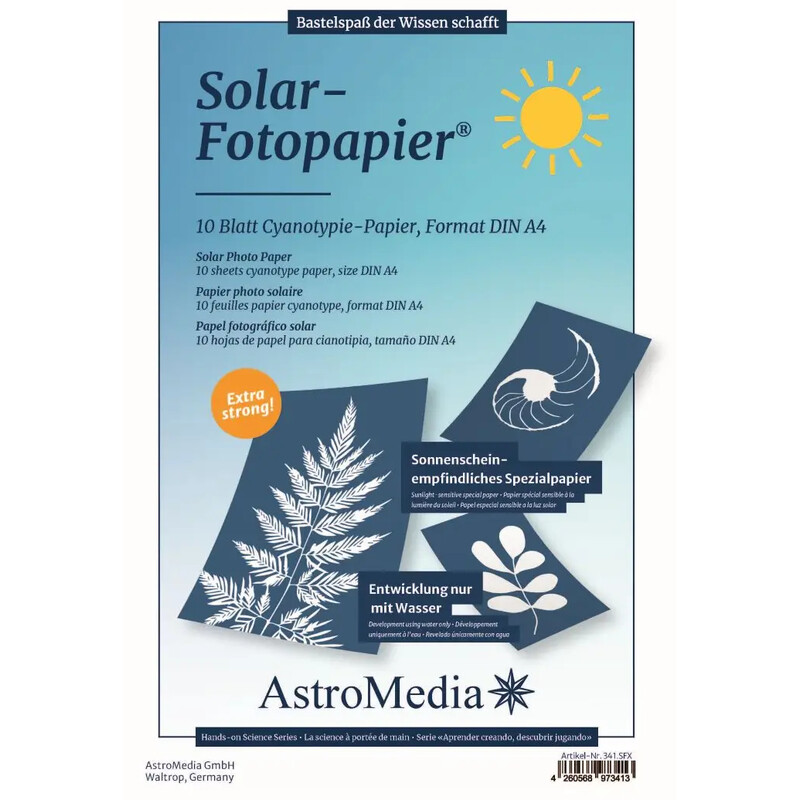 Kit AstroMedia Das Solar-Fotopapier DIN A4 10 Stück