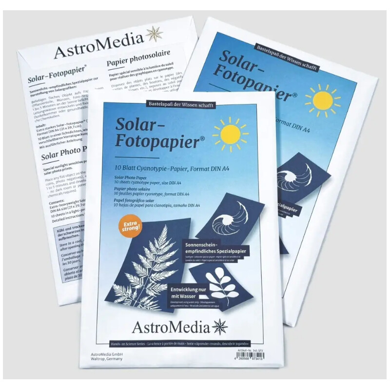 Kit AstroMedia Das Solar-Fotopapier DIN A4 10 Stück