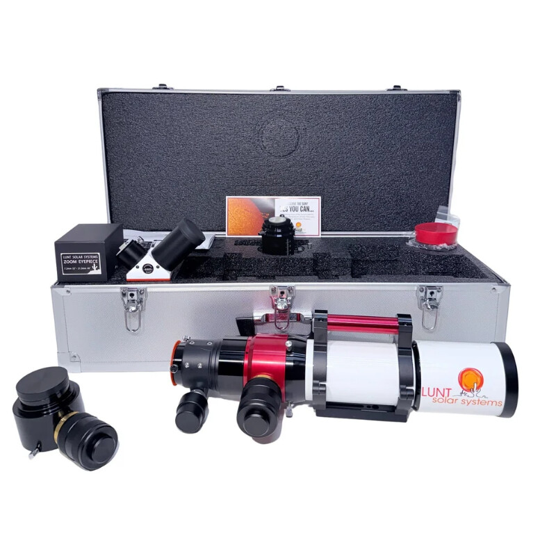 Lunt Solar Systems Sonnenteleskop ST 80/560 LS80MT Ha B1800 PT DS Premium Kit