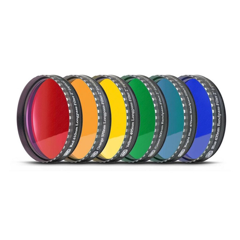 Baader Jeu de filtres d'oculaire 2'' - 6 couleurs (poli miroir plan)