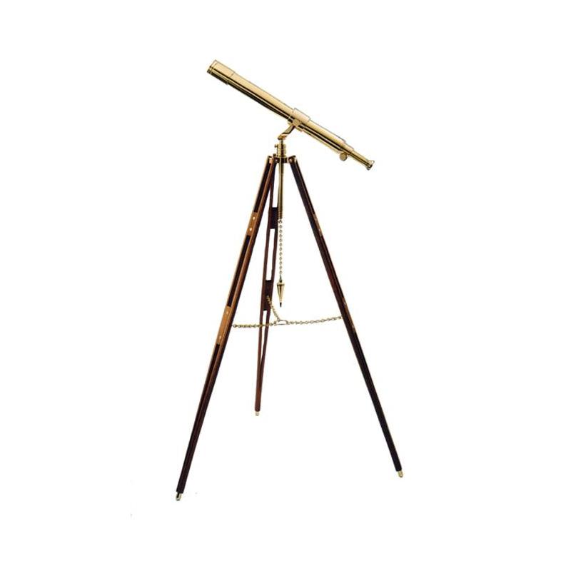 Télescope laiton The Glass Eye Cape Cod Brass Trépied en Chêne