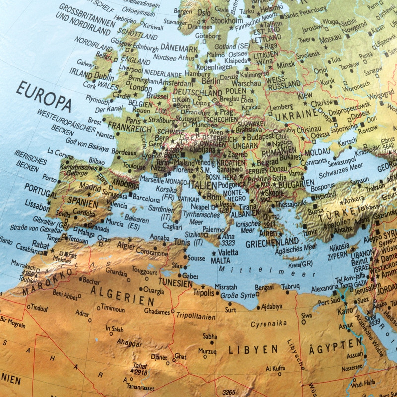 Globe à relief Räthgloben FR 30 10 (Italiano)