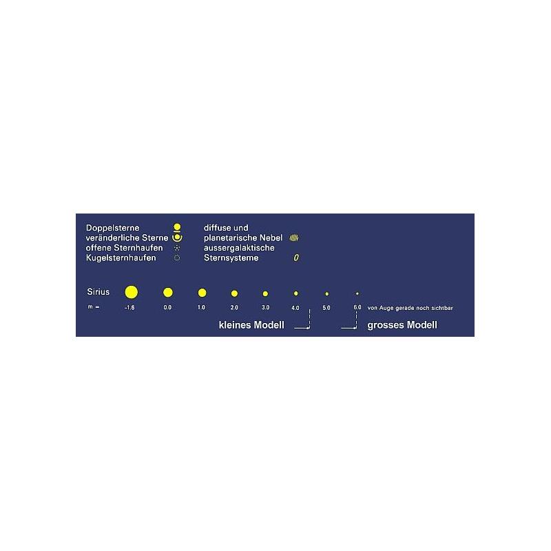 Freemedia Sternkarte Star chart Sirius big model