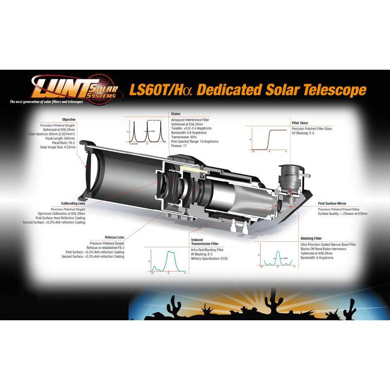 Lunt Solar Systems Sonnenteleskop Lunt ST 60/500 LS60T Ha B1200 C OTA