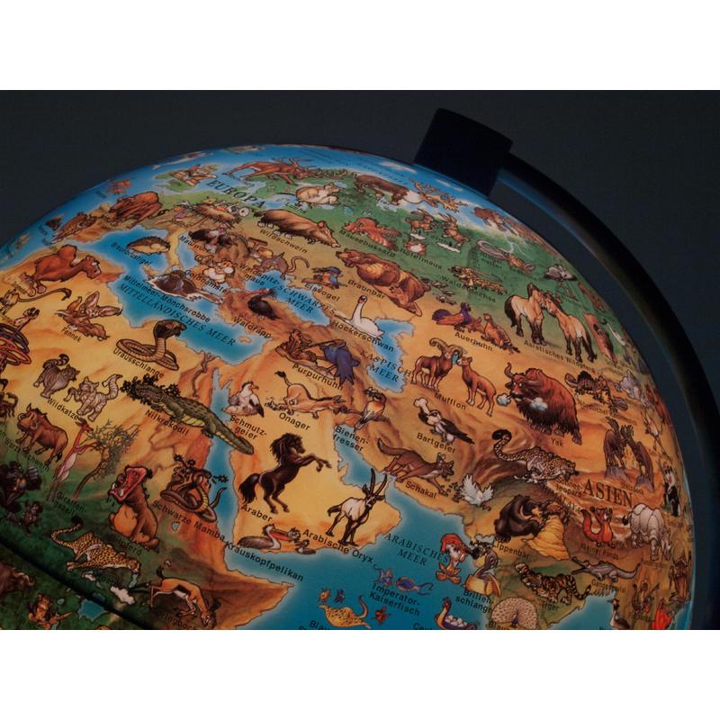 Stellanova DinoZ Enfants Globe illuminé 8828910, motifs animaliers