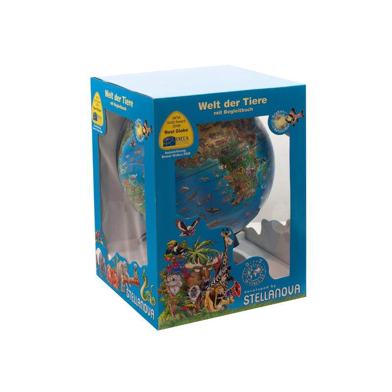 Stellanova DinoZ Enfants Globe illuminé 8828910, motifs animaliers