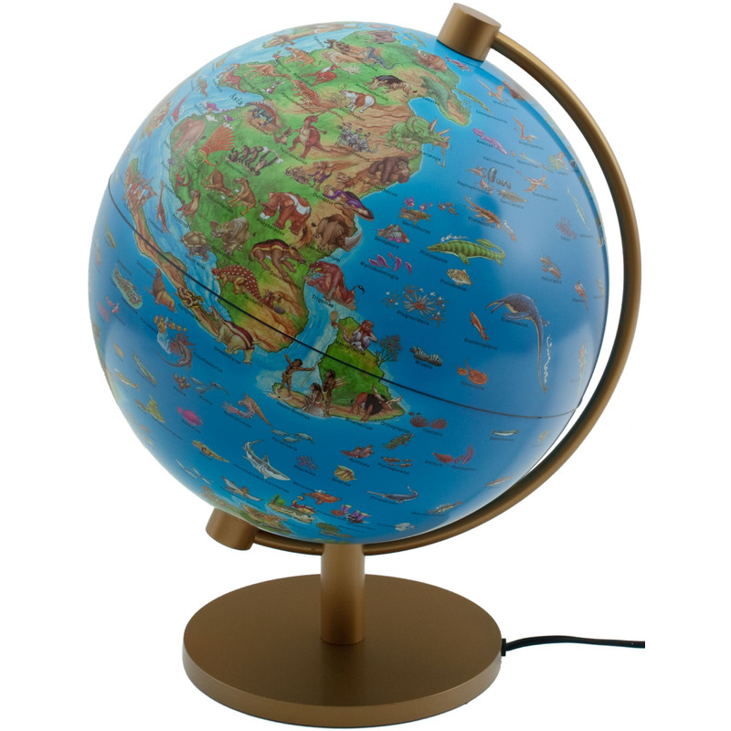 Stellanova DinoZ Globe lumineux pour enfants 8928911, monde préhistorique