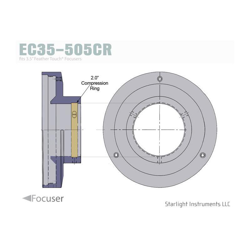 Starlight Instruments Abschlusskappe 3,5" mit Kompressionsring