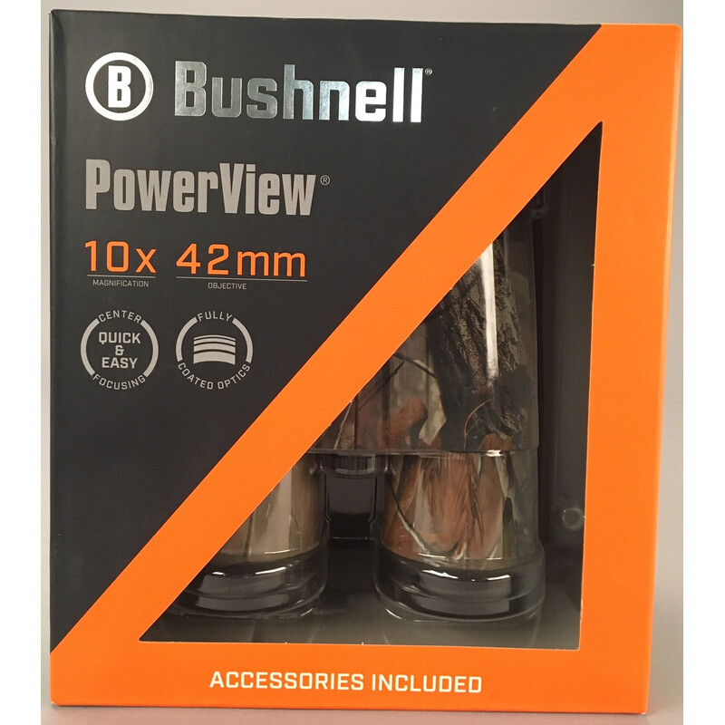 Bushnell Fernglas Powerview 10x42, Realtree Camo