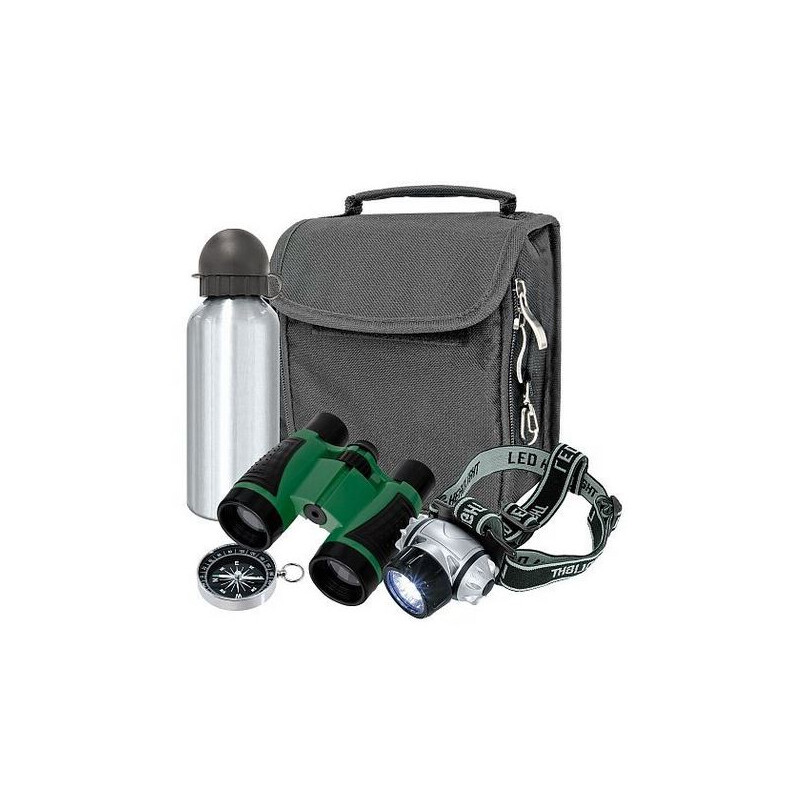 Bresser Junior Junior Outdoorset mit Fernglas und Trinkflasche