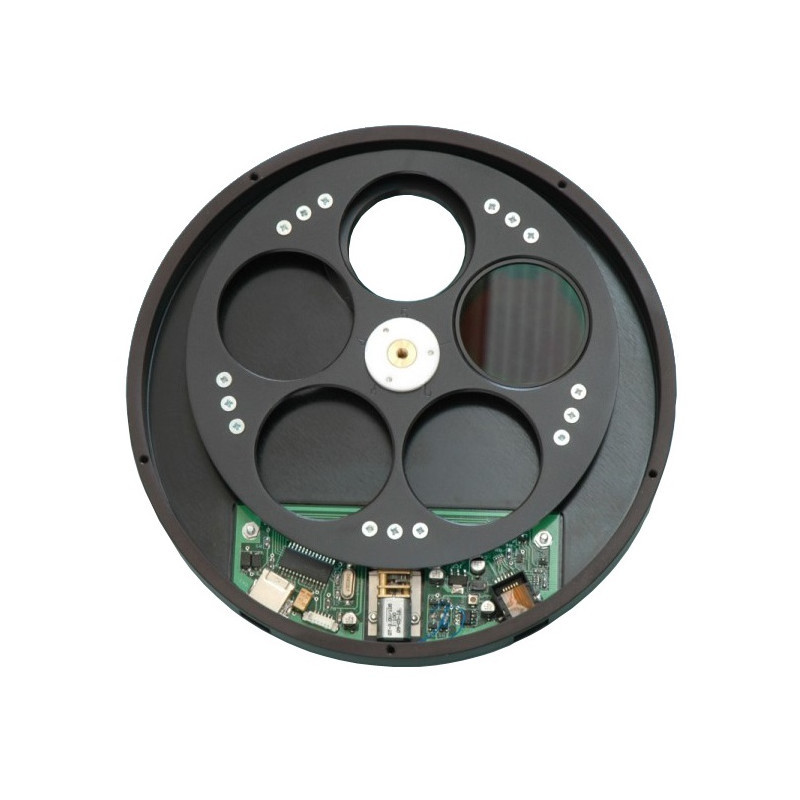 Starlight Xpress Roue à filtres USB pour 7 filtres de 36 mm, avec filetage SCT (mâle) + filetage T (femelle)