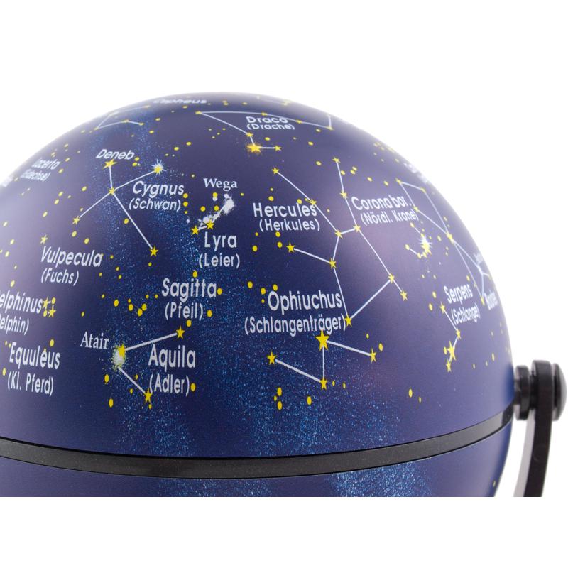 Mini-globe Stellanova Mini globe (carte du ciel) avec questionnaire QI 10cm