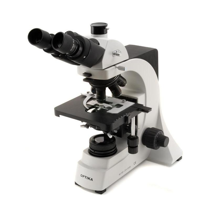 Optika Microscope trinoculaire B-500Tsp,  4 - 100x, chromatique et objectif demi-plan