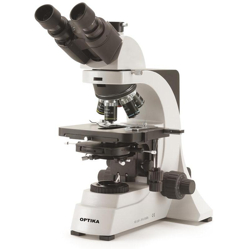 Optika Mikroskop B-600Tiph, 100 - 1000x, trinokular, Planachromatische IOS Phasenkontrastobjektive
