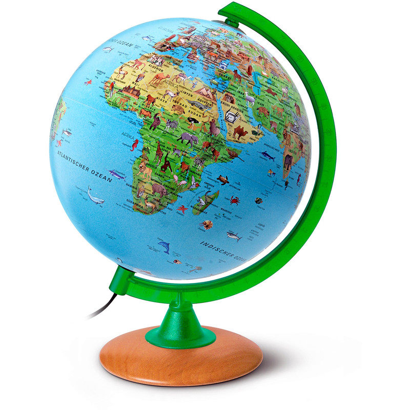 Räthgloben Globe pour enfant, vert 25cm