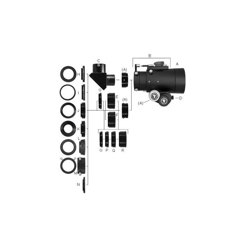 TeleVue Verlängerungshülse Imaging System 25,4 mm Verlängerung