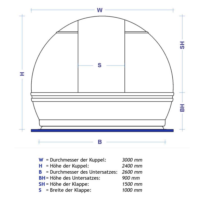 ScopeDome Coupole d'observatoir V3  diamètre de 3 m