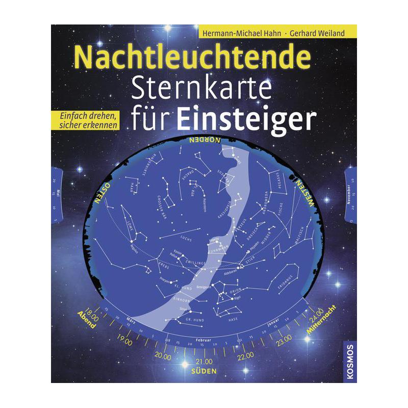 Kosmos Verlag Nachtleuchtende Sternkarte für Einsteiger