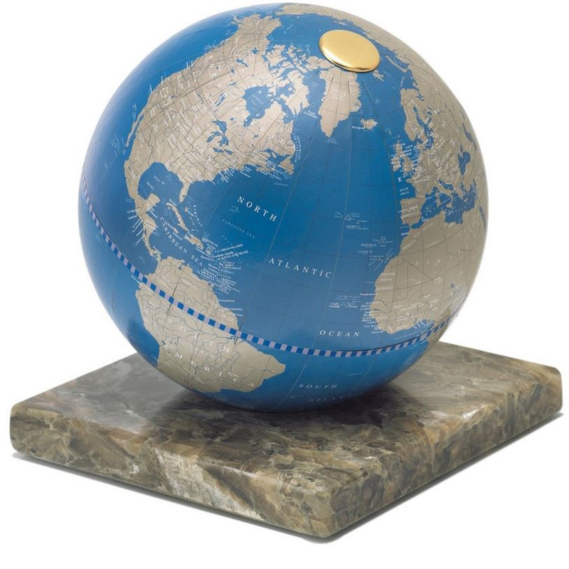 Globe Zoffoli living Stone Blue metallico 22cm