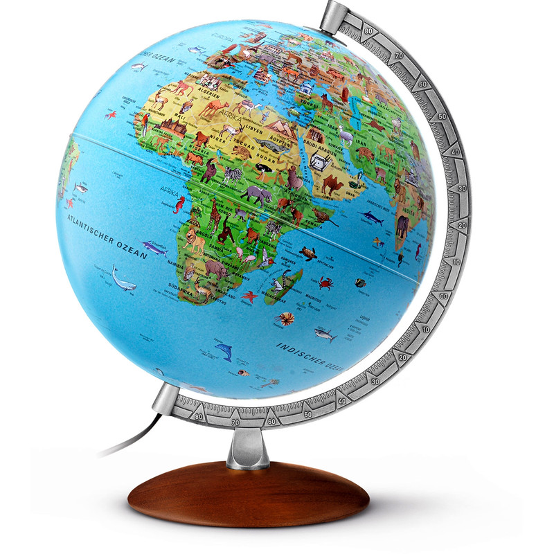 Räthgloben Globe Enfant argent 30cm (Français)