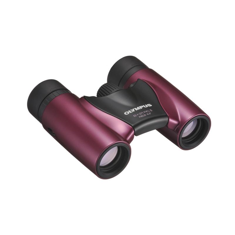 Olympus Fernglas 8x21 RC II Slim Metal Magenta inkl. Tasche