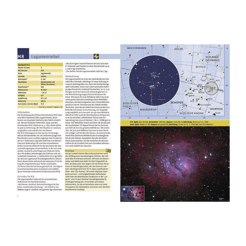 Kosmos Verlag Livre "Die Messier-Objekte"