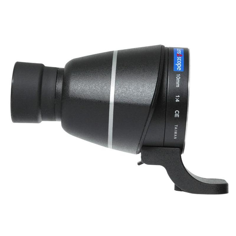 Lens2scope Okularansatz 10mm, passend für Pentax K, schwarz, Geradeinsicht