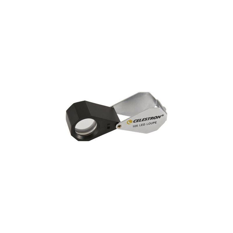 Celestron Loupe à main 10x, éclairage LED