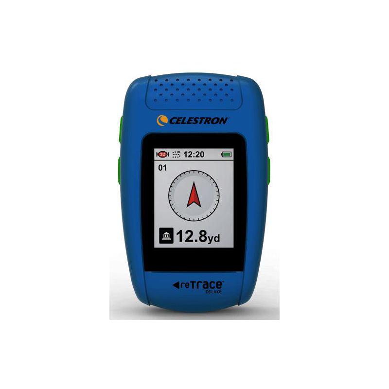 Celestron reTrace Deluxe GPS - Chercheur de pistes avec boussole numérique, bleu