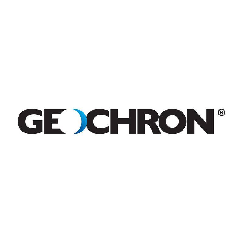 Geochron Modèle Boardroom, finition placage acajou avec moulures couleur or