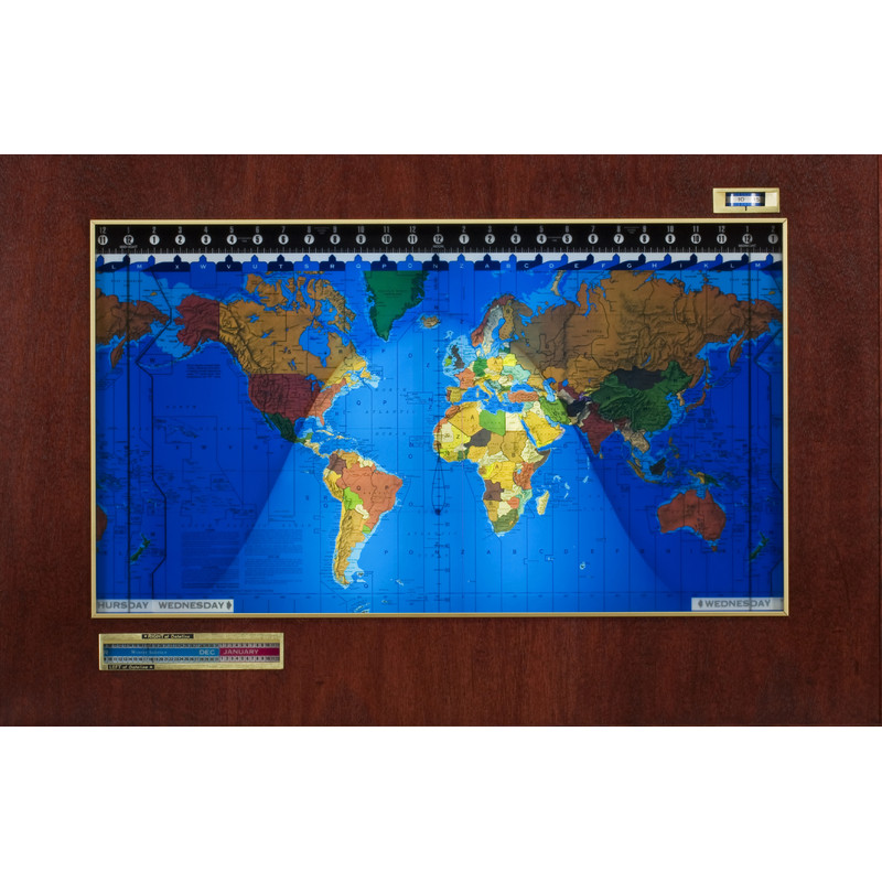 Geochron Modèle "Original Kilburg", finition placage acajou avec moulures noires