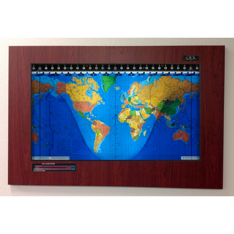 Geochron Modèle "Original Kilburg", finition PVC design Boston Cherry avec moulures noires