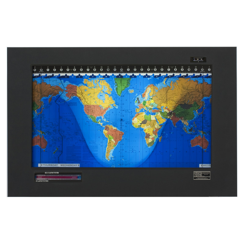 Geochron Modèle "Original Kilburg", finition PVC design Black Goatskin avec moulures noires