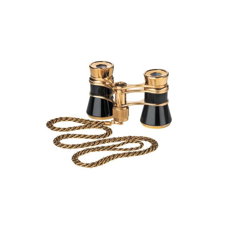 Jumelles de théâtre Eschenbach Opera glasses Glamour 3x25 black-gold avec chaîne