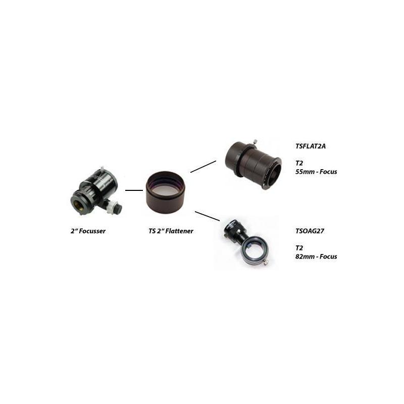 TS Optics 2" Field Flattener für Ritchey-Chretiens ohne Verkürzung