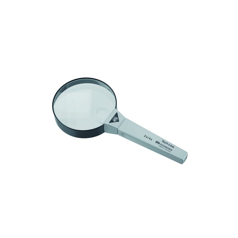 Schweizer Loupe à main Tech-Line Bifo 2x/4x