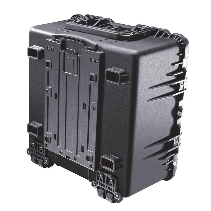 PELI Valise M1640 noire sur roulettes, avec cubes en mousse