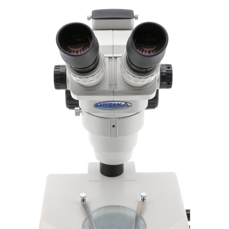 Optika Loupe binoculaire zoom SZR-5  avec pied éclairant à 1 lampe