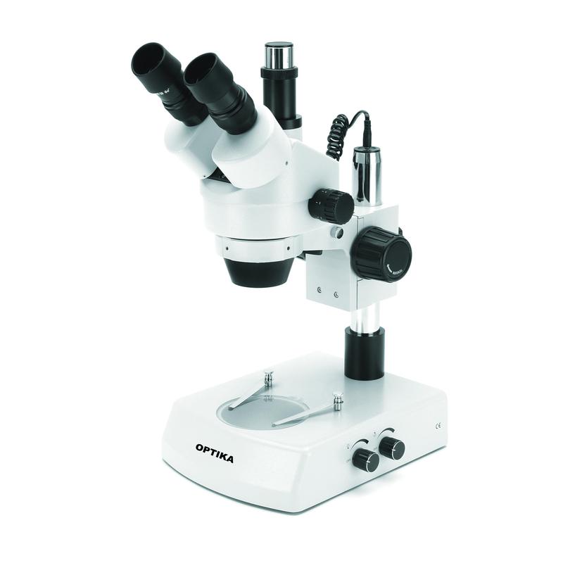 Micrscope zoom stéréoscopique Optika Microscope stéréo trinoculaire SZM-2LED 7x-45x, éclarage LED transmis et incident