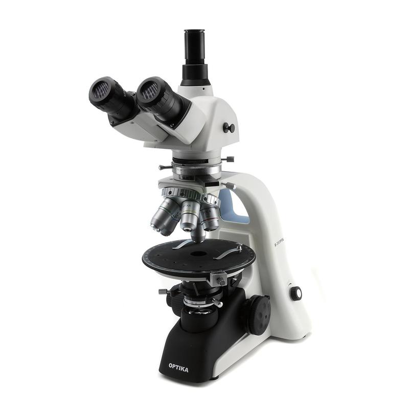Microscope Optika B-353POL,  trinoculair, polarisant, ERGO tête, X-LED