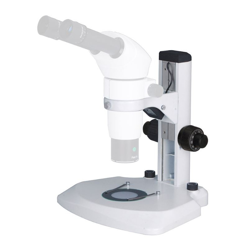 Optika Support large, à bras fixe, éclarage à LED, molettes de mise au point macro et micrométrique