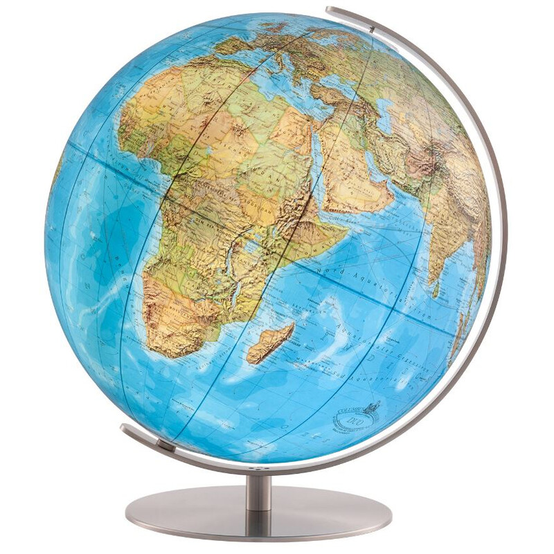 Globe Columbus Duo 34 cm Verre de cristal OID Acier inoxydable mat
