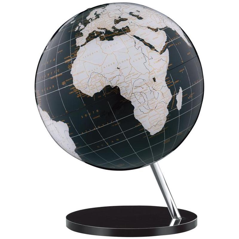 Columbus Globe terrestre couleur onyx pied courbé 713008