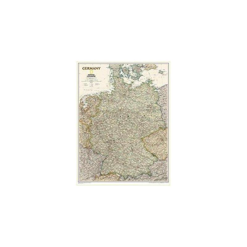 Carte géographique National Geographic Allemagne