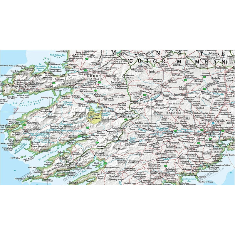 Carte géographique National Geographic Irlande (76 x 91 cm)