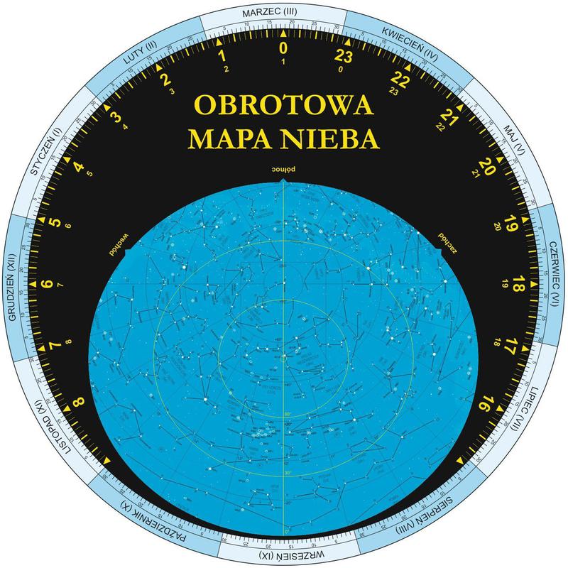 AstroCD Sternkarte Obrotowa mapa nieba