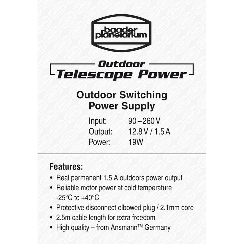 Baader Bloc d'alimentation Outdoor Telescope Power Supply 12,8V