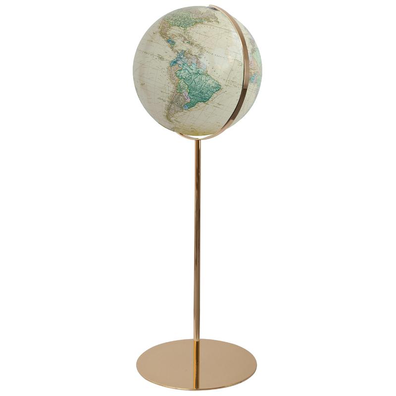 Columbus ROYAL 224076 - Globe 40 cm sur pied laiton